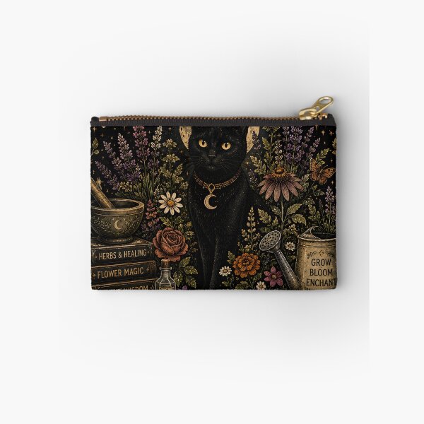 Item preview, Botanical Witch | Black Cat Floral Witchy Garden Vintage Halloween Design designed and sold by KAM-KAM-STORE.