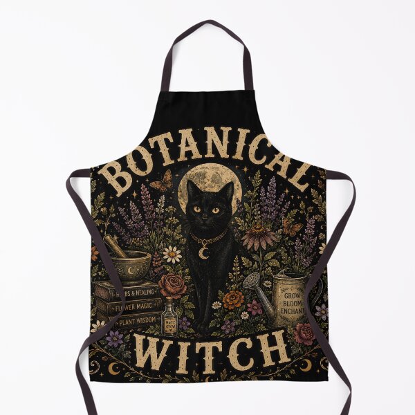 Item preview, Botanical Witch | Black Cat Floral Witchy Garden Vintage Halloween Design designed and sold by KAM-KAM-STORE.