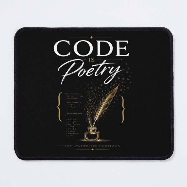 Item preview, Code Is Poetry Minimalist Programmer Typography Design designed and sold by v6ziix.