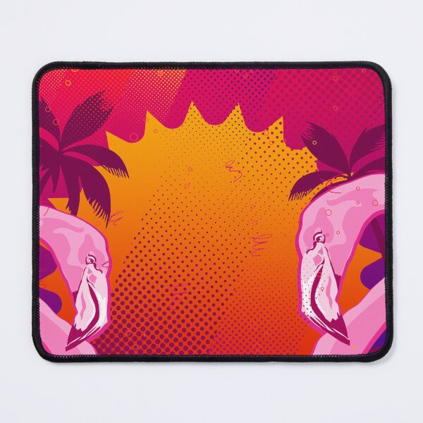 Item preview, Flamingo Duo Tropical Sunset Art designed and sold by chaaval.