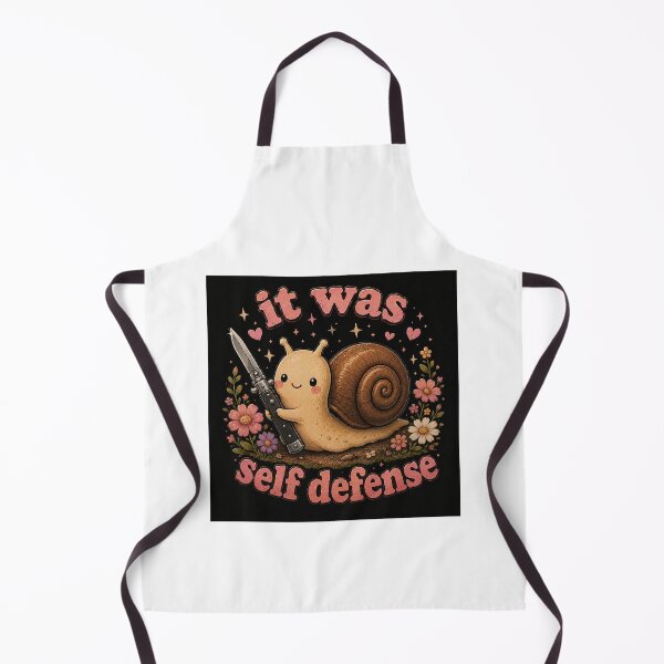Item preview, It Was Self Defense Snail Shirt | Funny Cute Snail Knife Meme | Kawaii Dark Humor Tee designed and sold by SleepyLlamaClothes.
