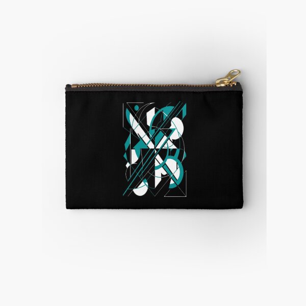 Item preview, Bold Teal-Blue Diagonal Lines White Accents designed and sold by wingsart21.