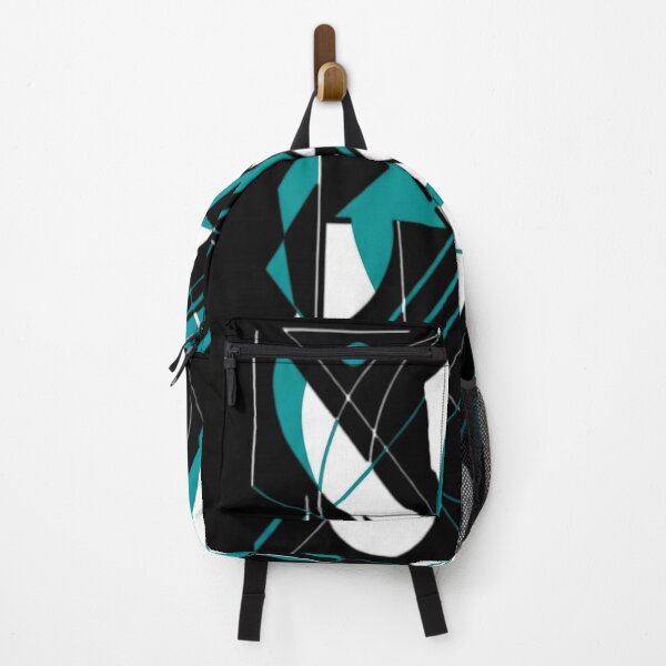 Item preview, Bold Teal-Blue Diagonal Lines White Accents designed and sold by wingsart21.