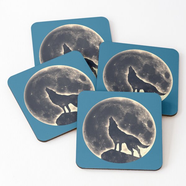 Item preview, Wolf Moon Fantasy Wild Dog Wolves designed and sold by Jalenourtney.