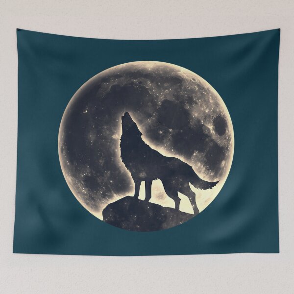 Item preview, Wolf Moon Fantasy Wild Dog Wolves designed and sold by Jalenourtney.