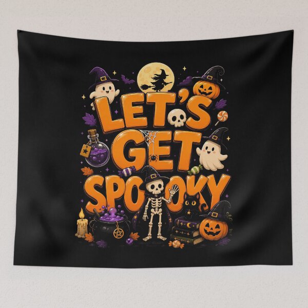Item preview, Let's Get Spooky Halloween Design designed and sold by rafaeltto.