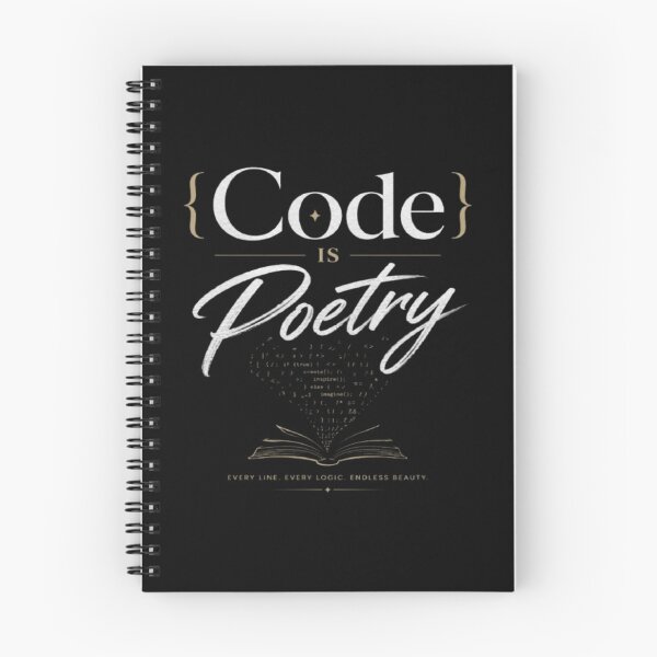 Item preview, Code Is Poetry  Minimalist Programmer Typography Design for Developers & Coders designed and sold by v6ziix.