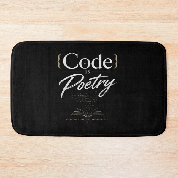 Item preview, Code Is Poetry  Minimalist Programmer Typography Design for Developers & Coders designed and sold by v6ziix.