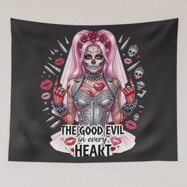 Item preview, Gothic Bride Pink Hair Corset  designed and sold by Voodoo Store Paranormal Collections.