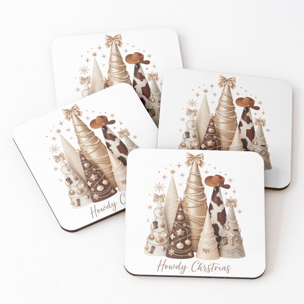 Item preview, howdy christmas western cowboy trees rustic holiday designed and sold by jkrphoto.