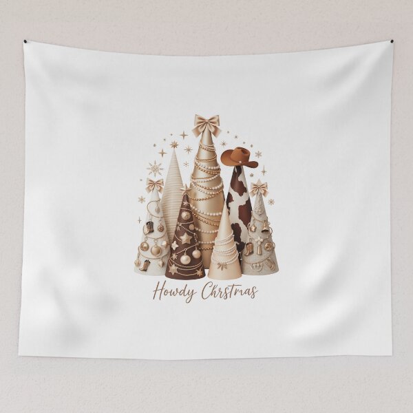 Item preview, howdy christmas western cowboy trees rustic holiday designed and sold by jkrphoto.