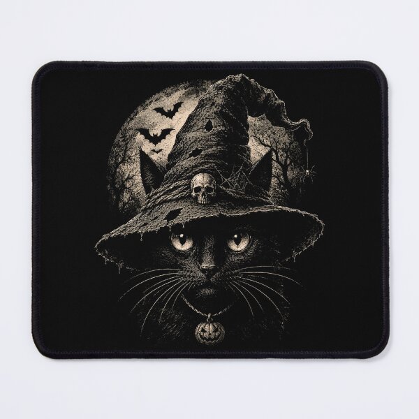 Item preview, Retro Witch Black Cat & bats Full Moon Halloween Vintage Spooky designed and sold by SOUFIANE1991.