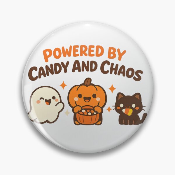 Item preview, Powered By Candy And Chaos, Cute Halloween Graphic designed and sold by PhylonBoxx.