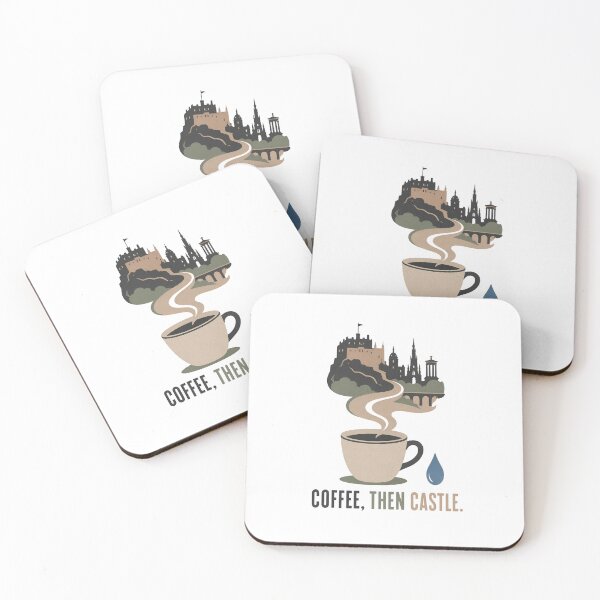 Item preview, Edinburgh Coffee, Then Castle – Rainy City Ritual designed and sold by Fenay Designs.