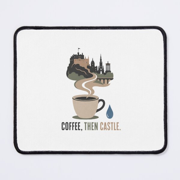 Item preview, Edinburgh Coffee, Then Castle – Rainy City Ritual designed and sold by Fenay Designs.