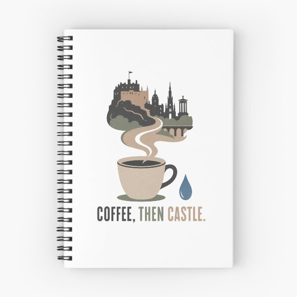 Item preview, Edinburgh Coffee, Then Castle – Rainy City Ritual designed and sold by Fenay Designs.