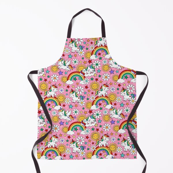 Item preview, Unicorns Rainbows and Sunshine in Pink designed and sold by KrisInStitches.