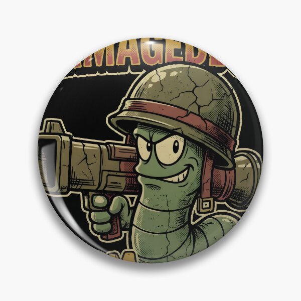 Item preview, Worm With A Bazooka Worms Armageddon Bootleg Video Game Streetwear Tee designed and sold by Senpaiwaves.