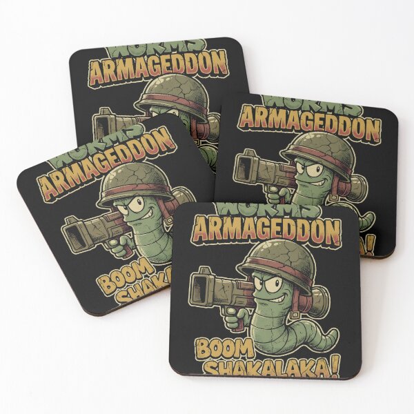 Item preview, Worm With A Bazooka Worms Armageddon Bootleg Video Game Streetwear Tee designed and sold by Senpaiwaves.