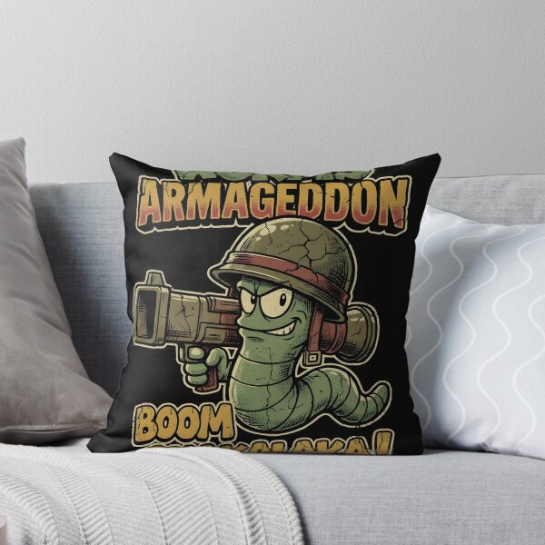 Item preview, Worm With A Bazooka Worms Armageddon Bootleg Video Game Streetwear Tee designed and sold by Senpaiwaves.
