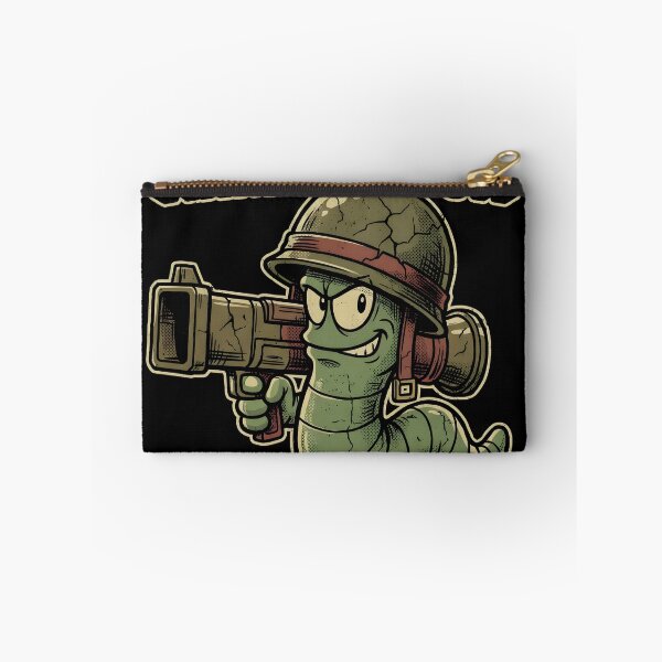 Item preview, Worm With A Bazooka Worms Armageddon Bootleg Video Game Streetwear Tee designed and sold by Senpaiwaves.