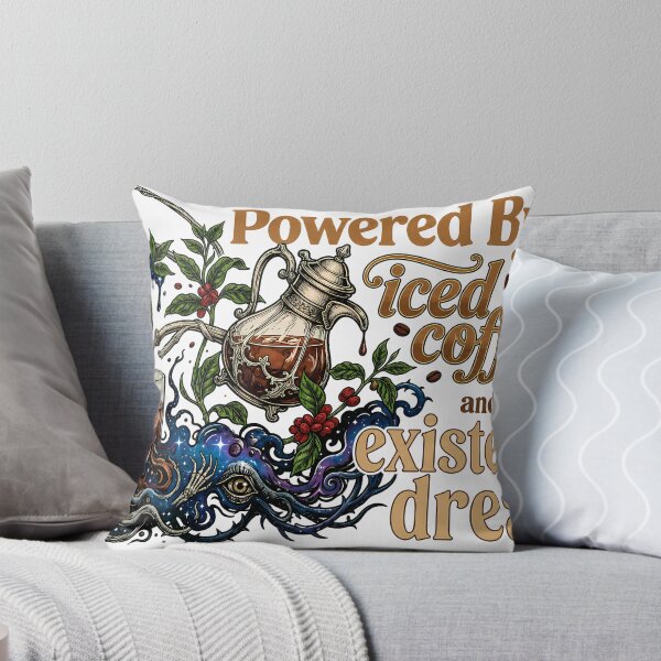 Item preview, Powered By Iced Coffee And Existential Dread designed and sold by Clavivs.