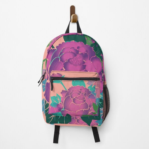 Item preview, Purple Peony Korean Folk Art Floral Painting designed and sold by allpalgo.