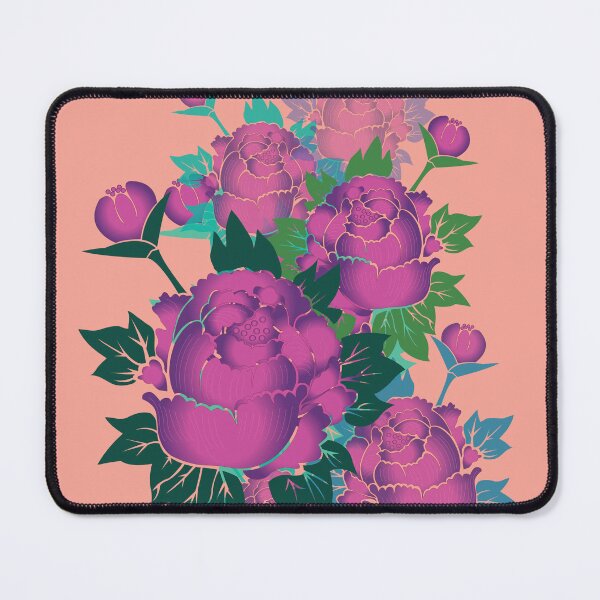Item preview, Purple Peony Korean Folk Art Floral Painting designed and sold by allpalgo.