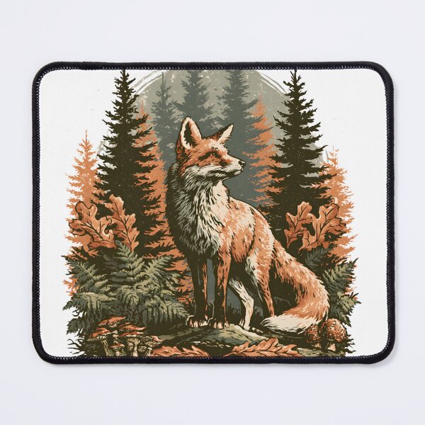 Item preview, Majestic Woodland Fox | Autumn Forest Wildlife Nature Illustration designed and sold by KAM-KAM-STORE.