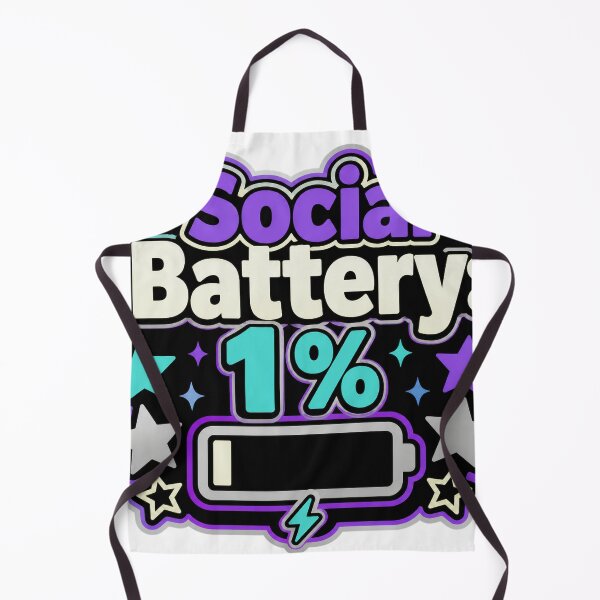 Item preview, Social Battery: 1% designed and sold by good-graffity.