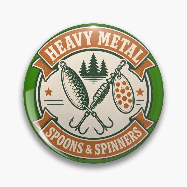 Item preview, Heavy Metal Spoons and Spinners - Vintage Fishing Lures designed and sold by ThirdShiftLab.