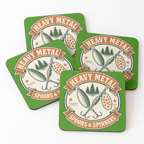 Item preview, Heavy Metal Spoons and Spinners - Vintage Fishing Lures designed and sold by ThirdShiftLab.