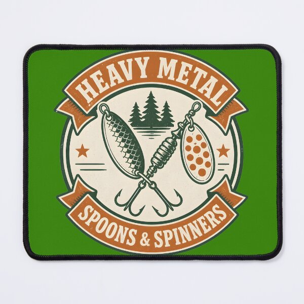Item preview, Heavy Metal Spoons and Spinners - Vintage Fishing Lures designed and sold by ThirdShiftLab.