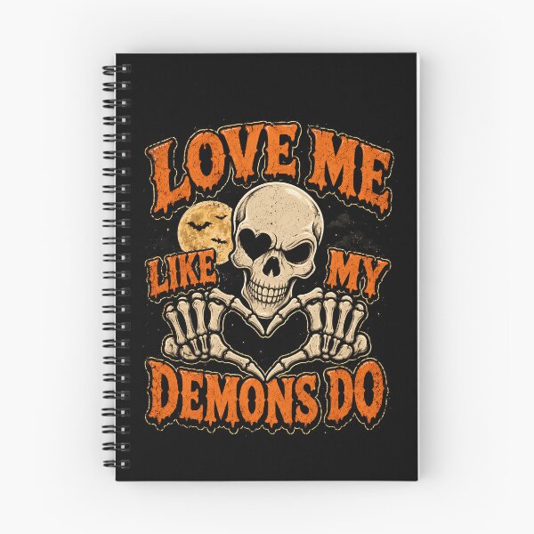 Item preview, Love me like my demons do skull design halloween designed and sold by rafaeltto.