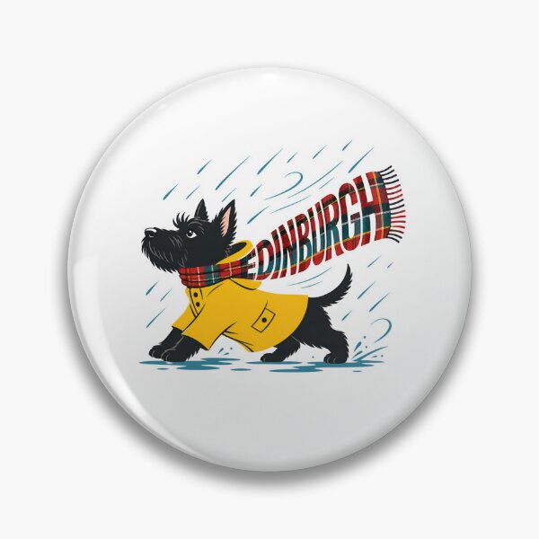Item preview, Edinburgh Rainy-Day Scottie – Tartan Wind Warrior designed and sold by Fenay Designs.