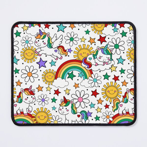 Item preview, Unicorns Rainbows and Sunshine designed and sold by KrisInStitches.