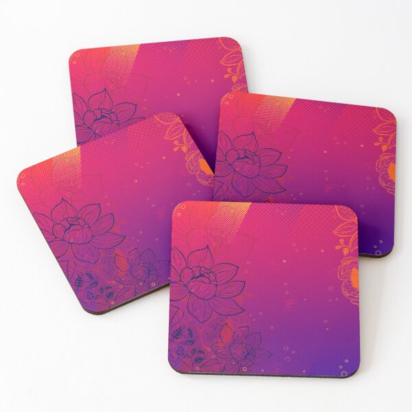 Item preview, Peony Flowers Sunset Botanical Line Art designed and sold by chaaval.