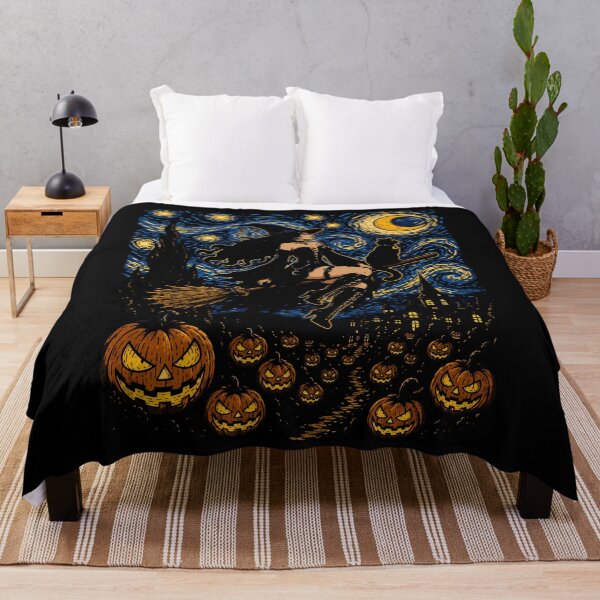 Item preview, Enchanting witch flying with her black cat under the moonlight halloween designed and sold by rafaeltto.