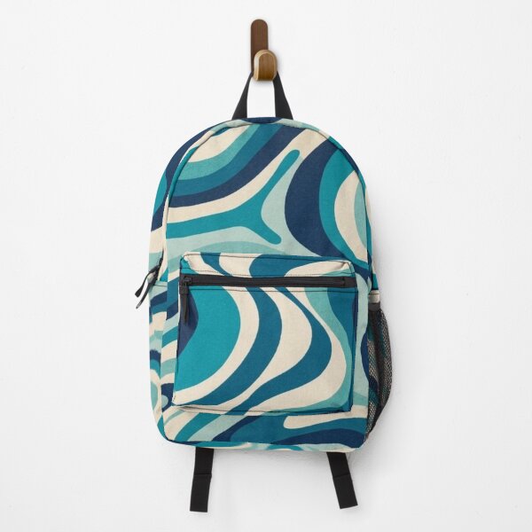 Item preview,   Liquid Swirl Retro Abstract in blue tones, Cream, and White designed and sold by Differenceee.