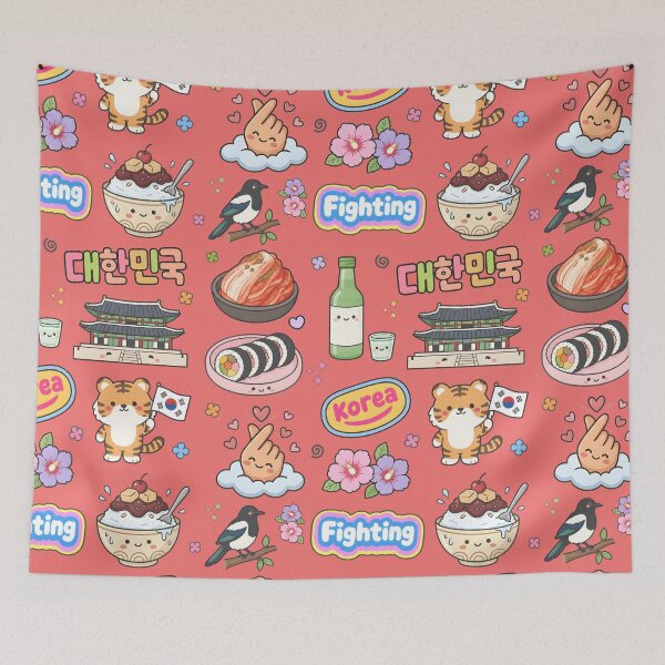 Item preview, Korea Cute Collage Pastel Seamless Pattern designed and sold by HowToCanadian.