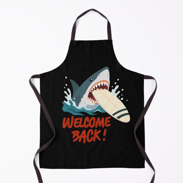 Item preview, shark taking a huge bite out of a surfboard designed and sold by GEEZER.