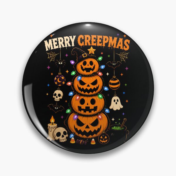 Item preview, Merry Creepmas Halloween Pumpkin Stack Design Xmas designed and sold by rafaeltto.