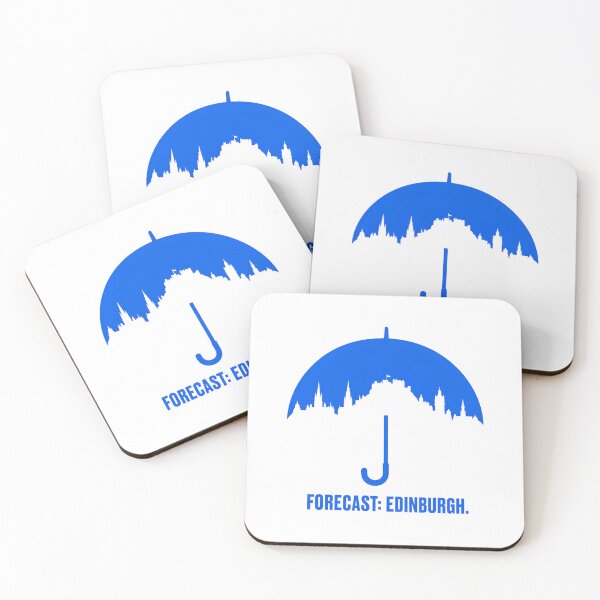 Item preview, Forecast: Edinburgh – Rainy Skyline Under Cover designed and sold by Fenay Designs.