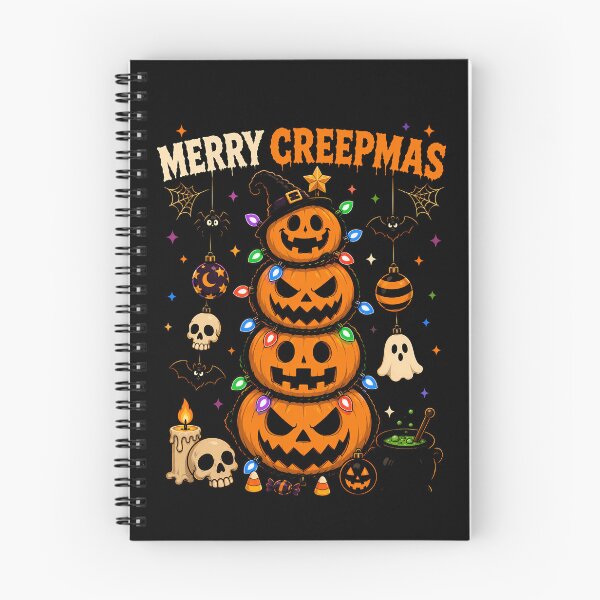 Item preview, Merry Creepmas Halloween Pumpkin Stack Design Xmas designed and sold by rafaeltto.