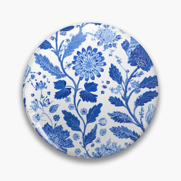 Item preview, Blue White Chinoiserie Botanical Floral Porcelain Seamless Pattern Design designed and sold by GrinGalore.