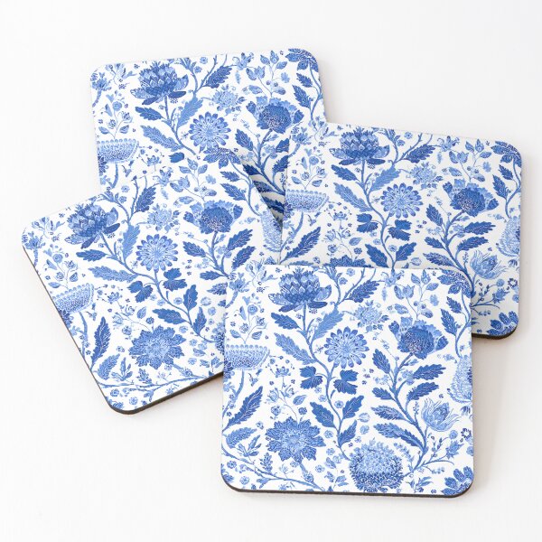 Item preview, Blue White Chinoiserie Botanical Floral Porcelain Seamless Pattern Design designed and sold by GrinGalore.
