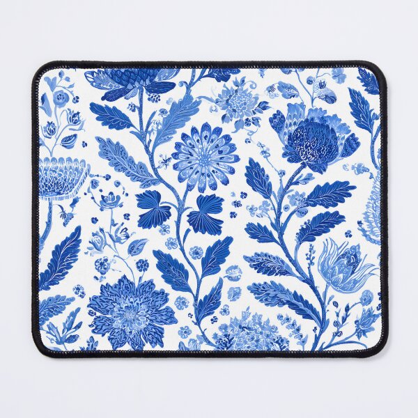 Item preview, Blue White Chinoiserie Botanical Floral Porcelain Seamless Pattern Design designed and sold by GrinGalore.