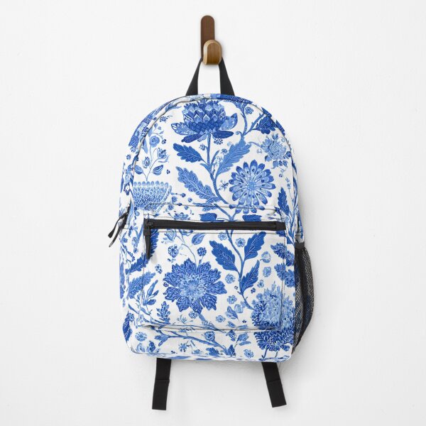 Item preview, Blue White Chinoiserie Botanical Floral Porcelain Seamless Pattern Design designed and sold by GrinGalore.