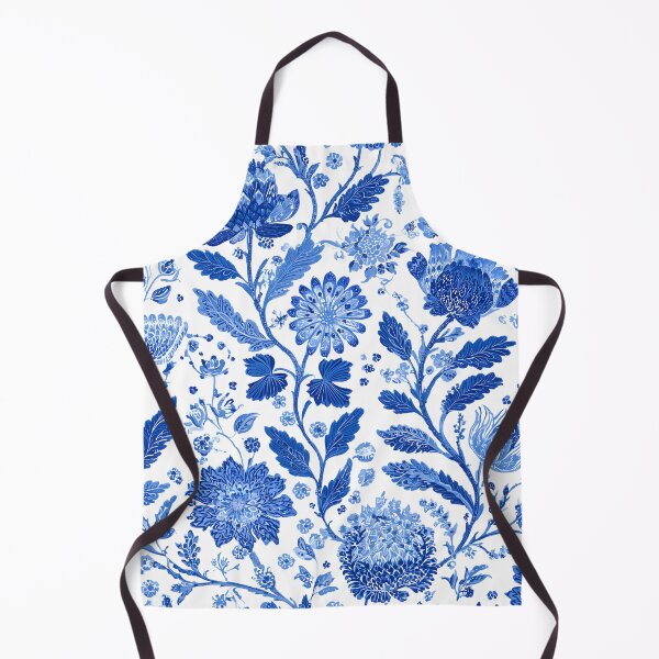 Item preview, Blue White Chinoiserie Botanical Floral Porcelain Seamless Pattern Design designed and sold by GrinGalore.