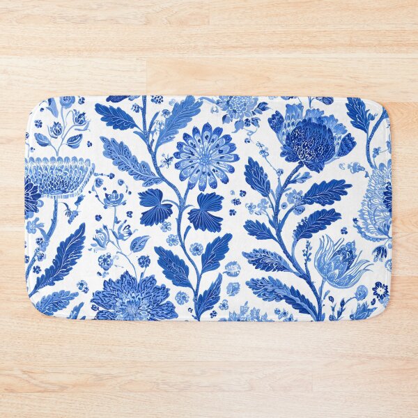 Item preview, Blue White Chinoiserie Botanical Floral Porcelain Seamless Pattern Design designed and sold by GrinGalore.
